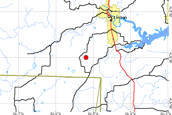 Local Map for Culpepper Township, Van Buren Co, Arkansas