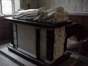 Elizabeth Lady Culpeper Monument/Tomb in her Chapel at Hollingbourne, March 2000