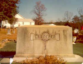 Culpeper Monument at West Union Cemetery