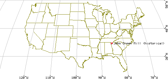 US Map for Culpepper's Mill