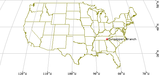 US Map for Culpepper Branch, McMinn Co, TN