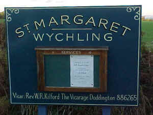 St. Margaret Sign, Wichling, Kent, Oct 1999