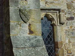Culpeper Arms on the buttress at Pembury Church, March 2000